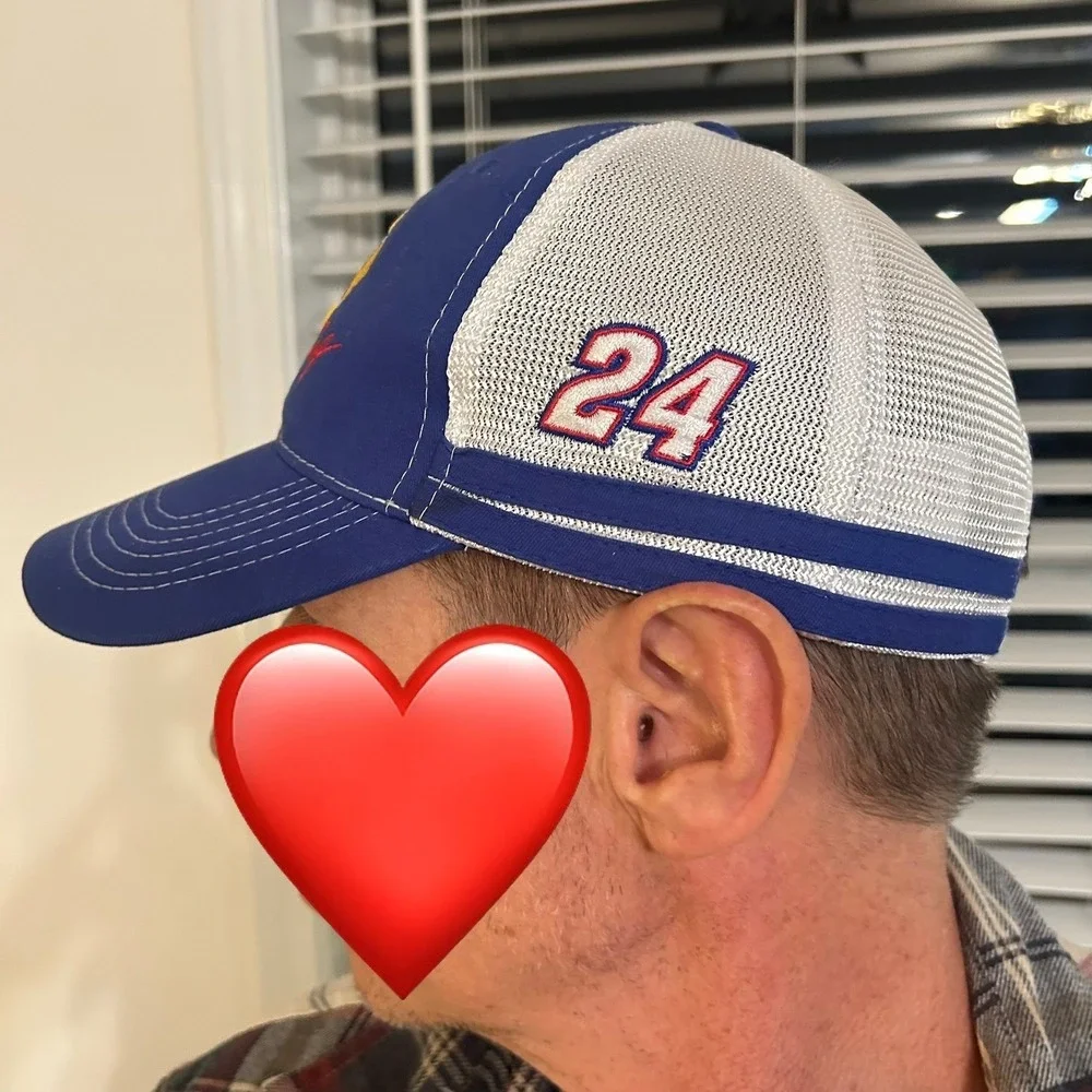 NAPA Racing Snapback‎ Trucker Hat Chase Elliott 24 Hendrick Motors Blue Wht Mesh